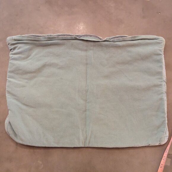 Sézane Large velvet cushion | Celadon - Picture 7 of 16